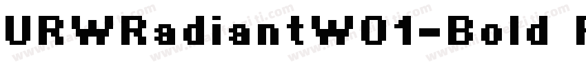 URWRadiantW01-Bold R字体转换